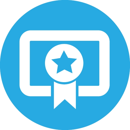 Certificate icon sign symbol design