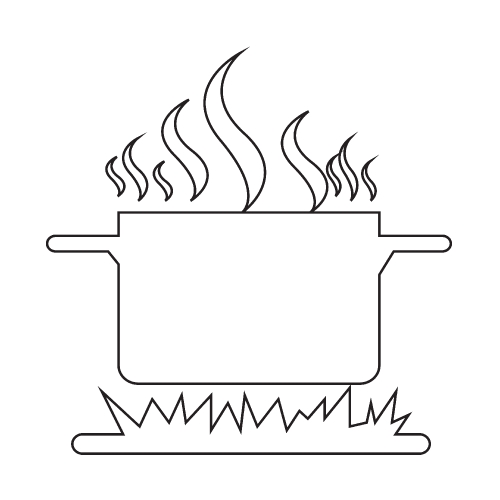 Cooking On Fire Icon 