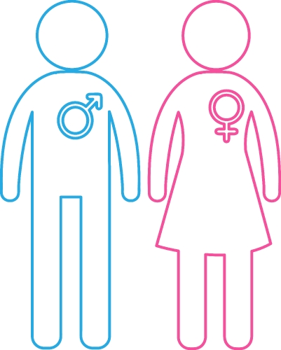 Gender icon people sign symbol design