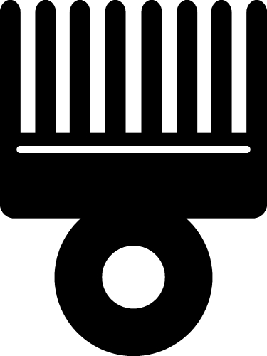 Hair Brush Icon sign