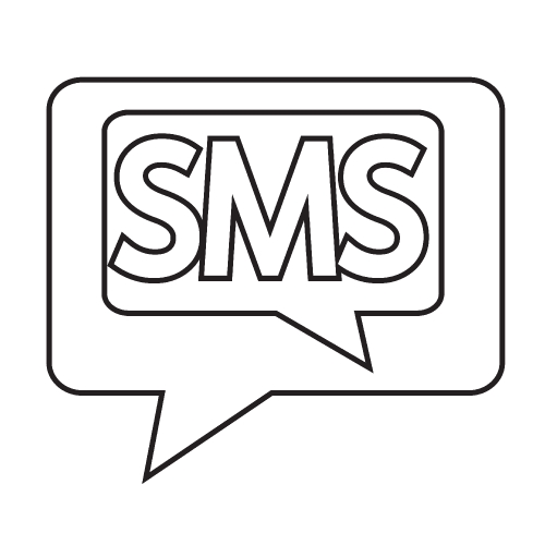 Phone icon , SMS icon