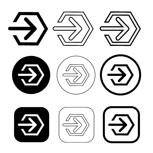 simple Login sign icon sign design