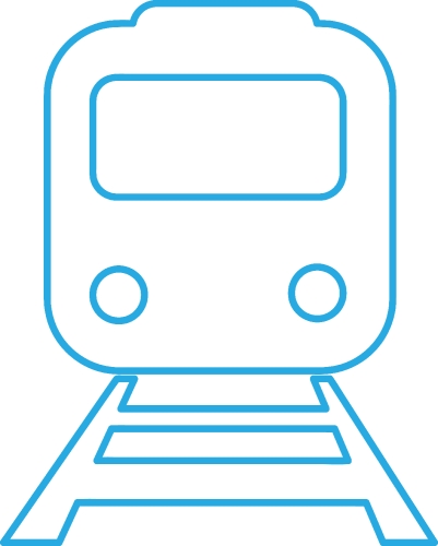 Transport Train icon sign design