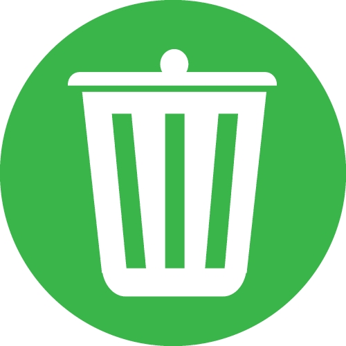 Trash can recycle bin icon