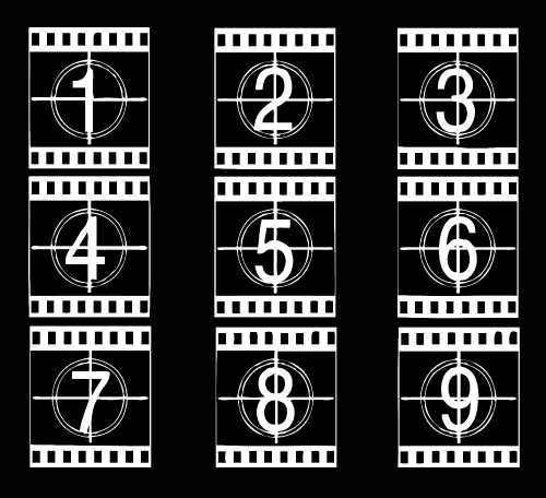  film strip illustration