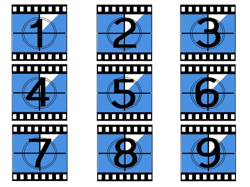  film strip illustration