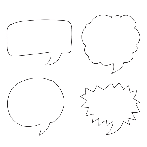  Free Vector Hand drawn bubbles speech