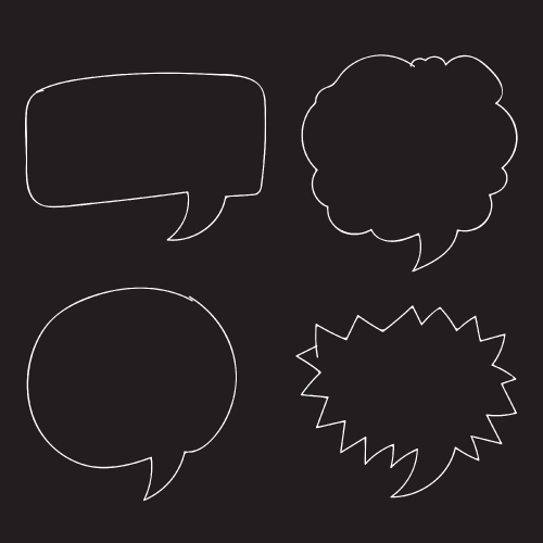  Free Vector Hand drawn bubbles speech