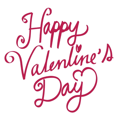  HAPPY VALENTINES DAY Hand Lettering handmade calligraphy vector