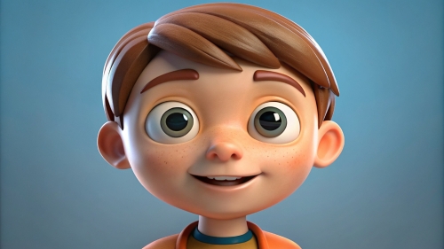 3D Kid boy avatar icon