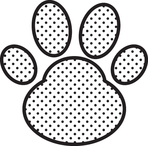 Animal footprint icon sign design