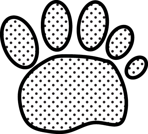 Animal footprint icon sign design