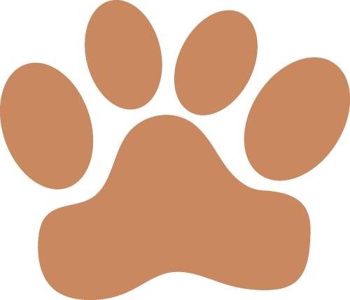 Animal footprint icon sign design