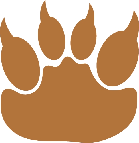 Animal footprint icon sign design