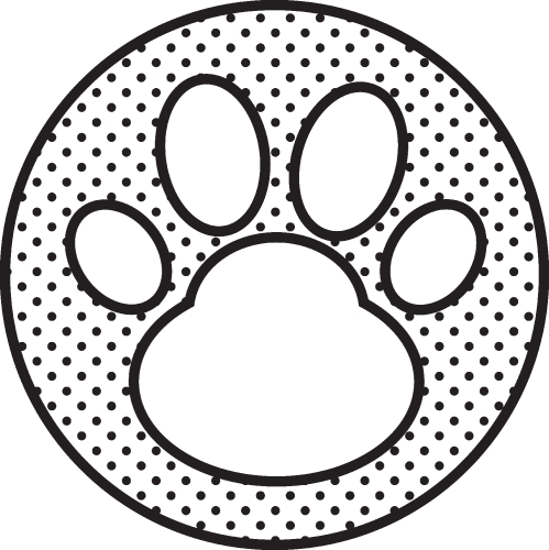 Animal footprint icon sign design