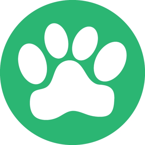 Animal footprint icon sign design