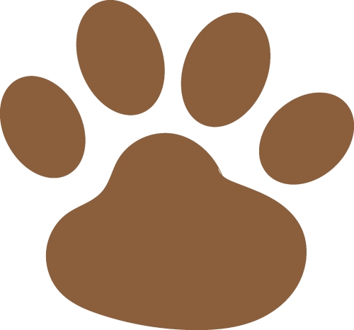 animal footprint icon sign design