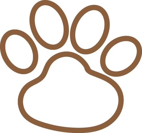 animal footprint icon sign design