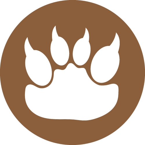 Animal footprint icon sign symbol design