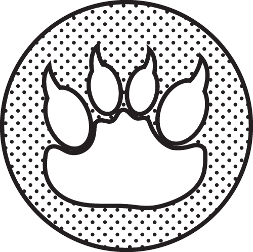 Animal footprint icon sign symbol design