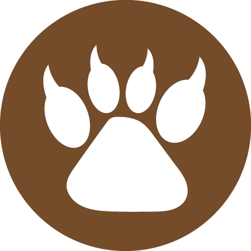 Animal footprint icon sign symbol design