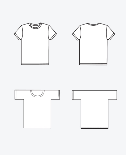 Apparel shirts template t-shirt templates