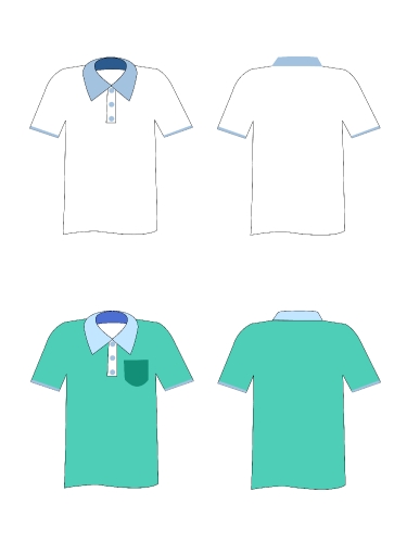 Apparel shirts template t-shirt templates