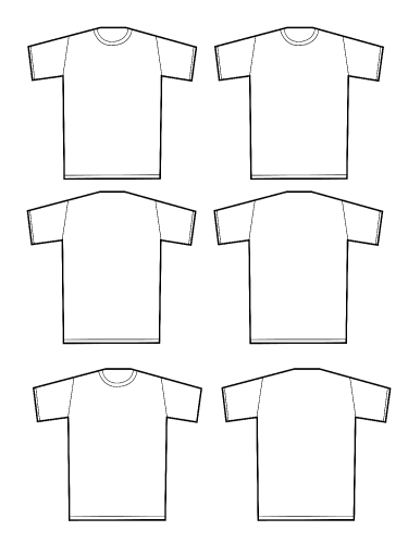 Apparel shirts template t-shirt templates