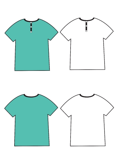 Apparel shirts template t-shirt templates