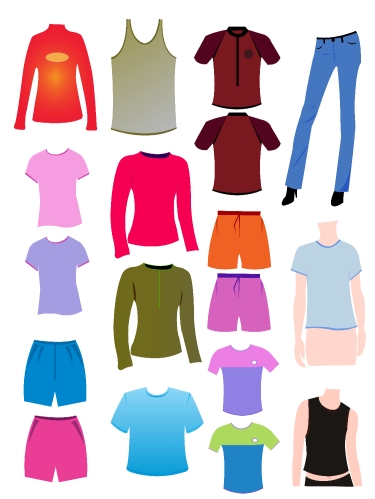 Apparel shirts template t-shirt templates