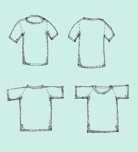 Apparel shirts template t-shirt templates