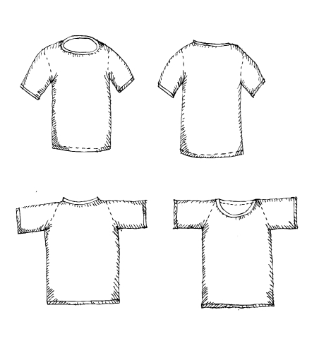 Apparel shirts template t-shirt templates