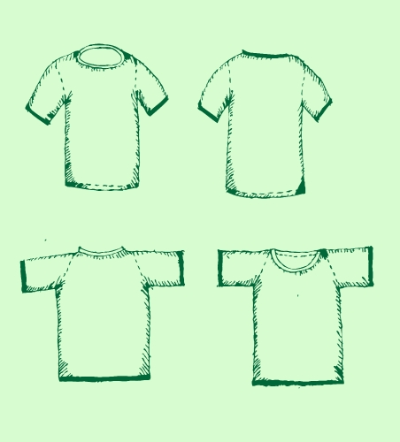 Apparel shirts template t-shirt templates