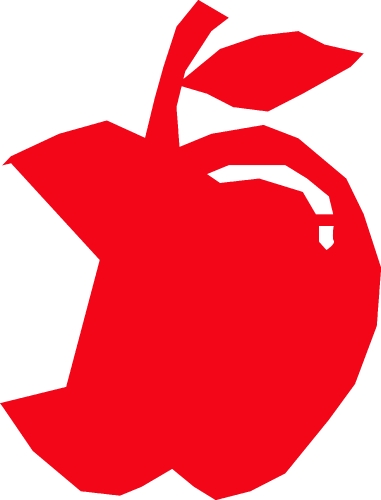 Apple icon friut sign design