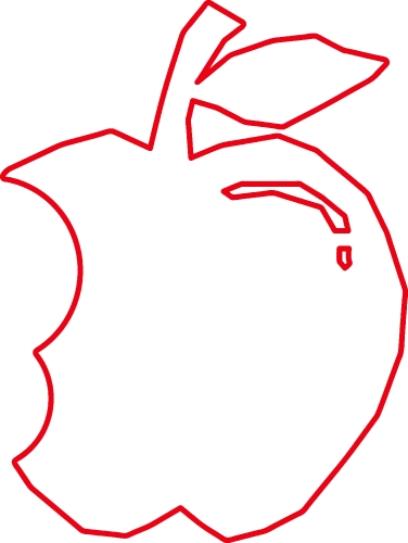 Apple icon friut sign design