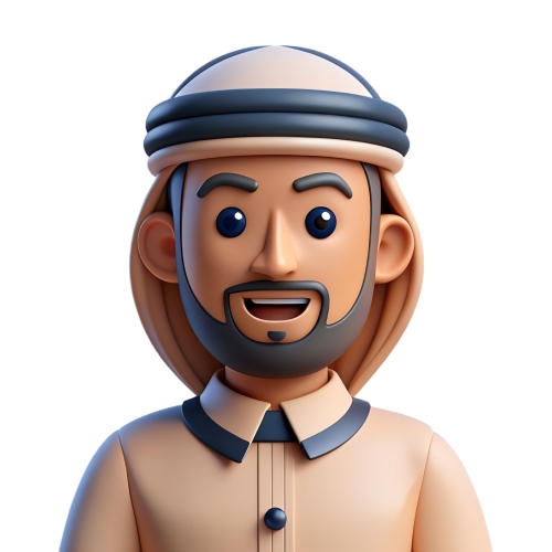 Arab Man avatar people icon character cartoon