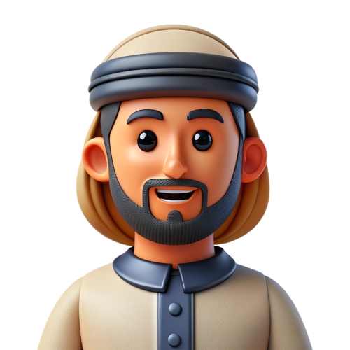 Arab Man avatar people icon character cartoon