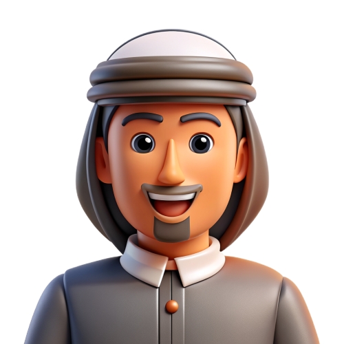 Arab Man avatar people icon character cartoon