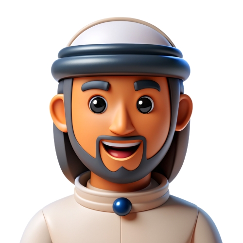 Arab Man avatar people icon character cartoon