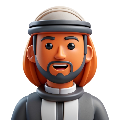 Arab Man avatar people icon character cartoon