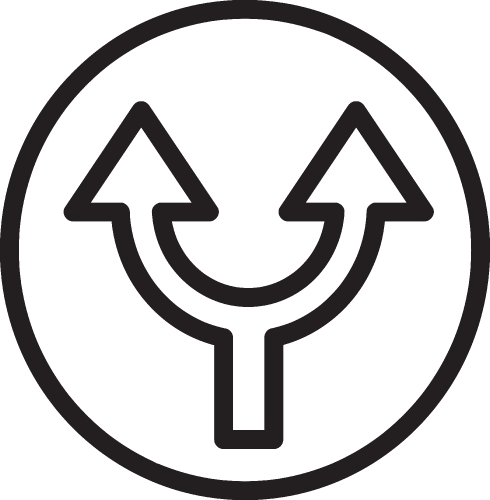 Arrow icon sign