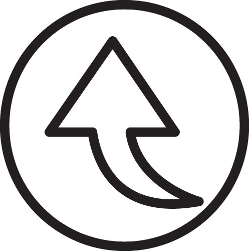 Arrow icon sign