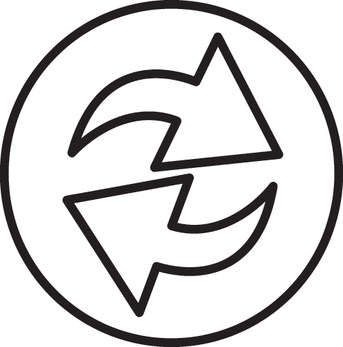 Arrow icon sign