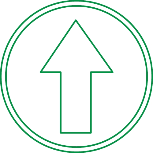 Arrow icon sign design