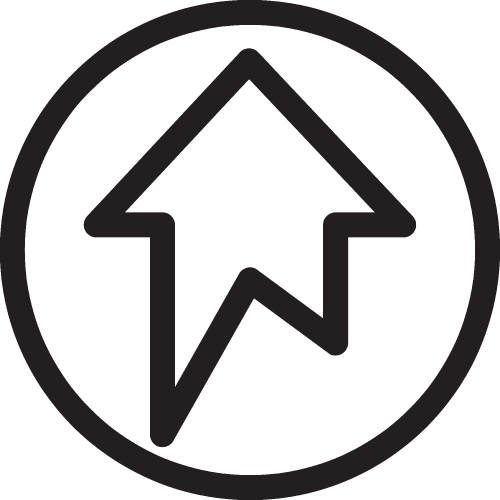 Arrow icon sign design