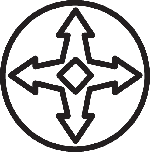 Arrow sign icon