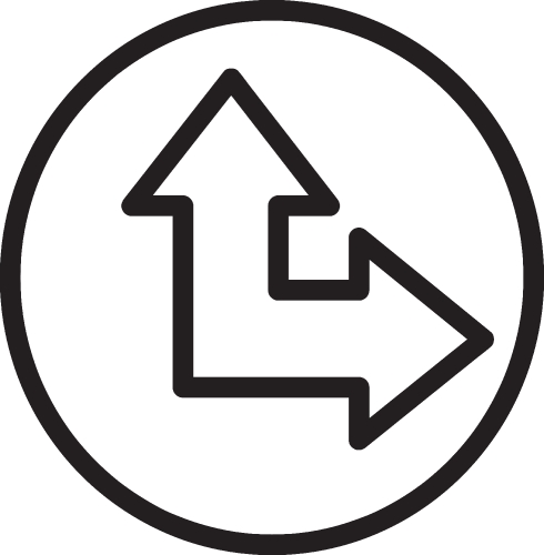 Arrow sign icon