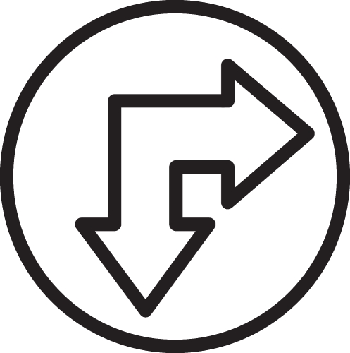 Arrow sign icon