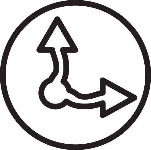 Arrow sign icon