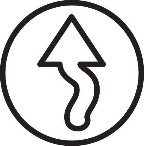 Arrow sign icon